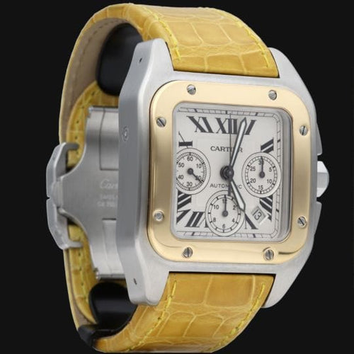 Montre Cartier Montre Santos 100 Xl Chronograph 58 Facettes MT42755