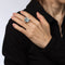 Bague 52 Bague Cocktail diamants aigue-marine 10 cts 58 Facettes G13156