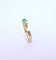 Bague 53.5 Bague Péridot en solitaire Or Jaune 18 K 58 Facettes AA 1667