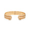 Bracelet Cartier - Bracelet manchette Vintage Double C de Cartier Or jaune Diamants 58 Facettes G13514