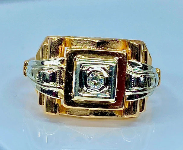 Bague 47 Bague Solitaire diamant vers 1920 58 Facettes AB182