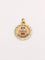 Pendentif Médaille amour Augis ronde Plus qu'hier moins que demain or jaune rubis 58 Facettes J510