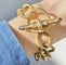 Bracelet Bracelet or jaune et saphirs 58 Facettes