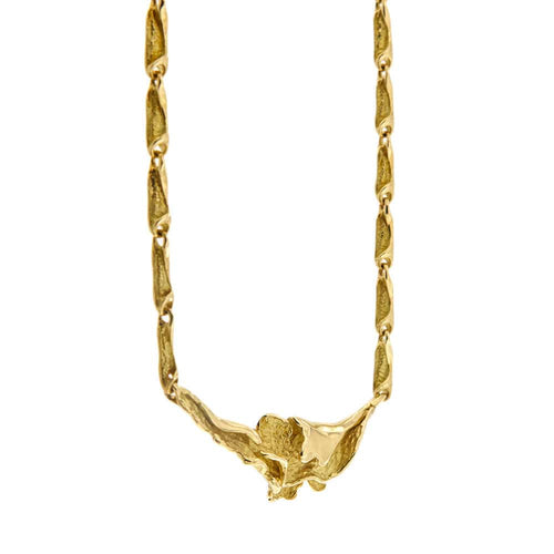 Collier Collier feuille 58 Facettes 34514