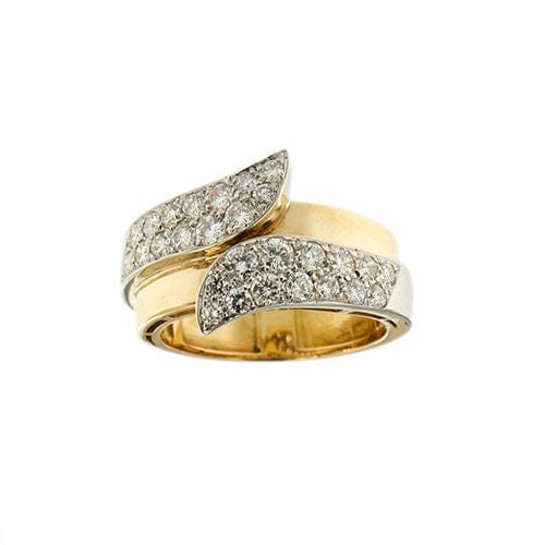 Bague Bague bandeau avec diamants 58 Facettes 35066