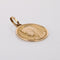 Pendentif Médaille en or rose Vierge Marie auréolée signée Dropsy 58 Facettes CVP121