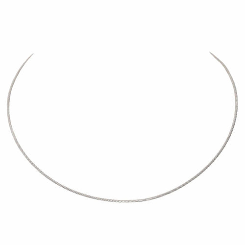 Collier Fred Collier Câble Or blanc 58 Facettes 3073952CN