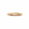 Bague 54 Bague Alliance 10 Diamant Demi-tour or jaune 58 Facettes