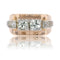 Bague 54 Bague tank diamants 58 Facettes 25-051