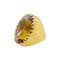 Bague 54 Bague cocktail or jaune, quartz fumé. 58 Facettes 34332