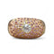 Bague 54 Bague dôme diamant 0,50 ct et saphirs roses en or jaune 18 carats 58 Facettes 197