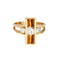 Bague 51 Bague diamant mobile années 70 en or jaune 58 Facettes G13880