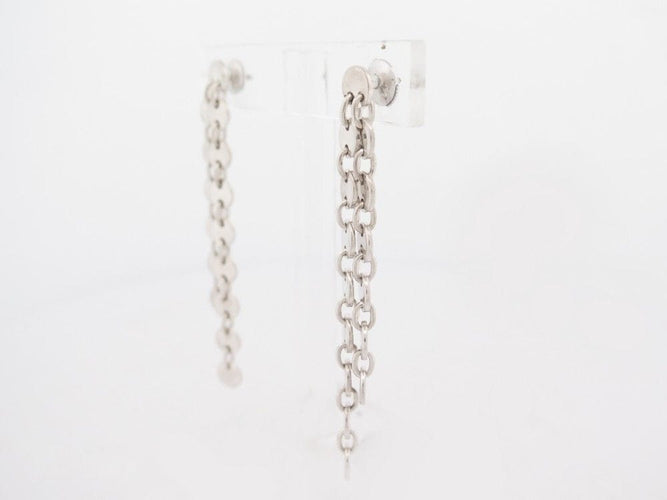 Boucles d'oreilles boucles d'oreilles HERMES es confettis argent massif 58 Facettes 259936