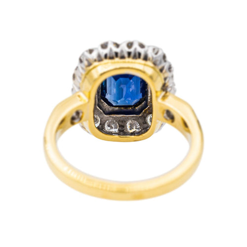 Bague 54 Bague Pompadour Or blanc Saphir 58 Facettes 3502955CN