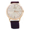 Montre Montre Jaeger Lecoultre, or rose, bracelet cuir. 58 Facettes 33913