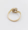 Bague 56 Bague toi et moi antique or 18k diamants et monture tourbillon (circa 1900) 58 Facettes A06310