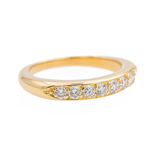 Bague 50 Bague Demi alliance Or jaune Diamant 58 Facettes 3574924CN