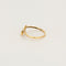 Bague 53 Bague or jaune et gris 58 Facettes CHAL02462