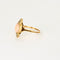Bague 53,5 Bague or jaune, corail peau d'ange et diamants 58 Facettes NAR00752