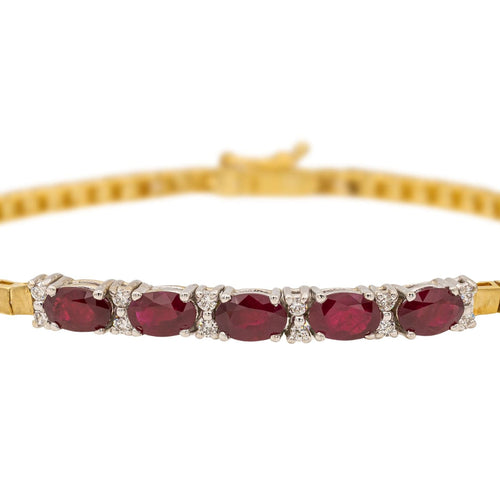 Bracelet Bracelet Or jaune Rubis 58 Facettes 3182202CN