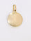 Pendentif Médaille amour Augis ronde rayons Plus qu'hier moins que demain or jaune rubis 58 Facettes J553