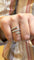 Bague 55 Bague spirale en or blanc 18 carats et diamants 58 Facettes