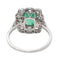 Bague 55 Bague Pompadour Platine Emeraude, Diamant 58 Facettes 3497501CN