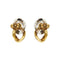 Boucles d'oreilles Deux boucles d'oreilles en or et diamants 58 Facettes 29697