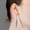 Boucles d'oreilles Pendants d'oreilles or rose, onyx et diamants 58 Facettes 240762