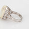 Bague 54 Bague Opale Naturelle Diamant Estate Platine 58 Facettes G13960