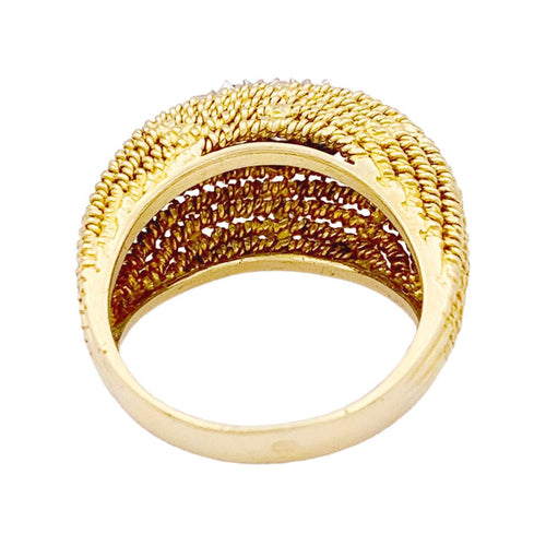 Bague 53 Bague or jaune, diamants. 58 Facettes 34007