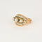 Bague 60 Bague Art Déco or rose 3 diamants 58 Facettes M8908
