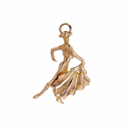 Pendentif Pendentif breloque Torero Matador or jaune 58 Facettes CVP165