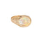 Bague Bague victorienne ancienne en or jaune 14 carats, ornée d'une opale gelée, taille 6. Bijou vintage de grande qualité. 58 Facettes G14138