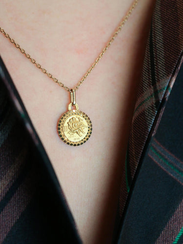 Pendentif PERROUD Pendentif vintage signe du zodiaque Gémeaux or jaune 58 Facettes 1099.25