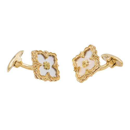 Boutons de manchette Buccellati Boutons de manchette Or jaune Nacre 58 Facettes 3429440CN