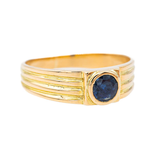 Bague 49 Bague Or jaune Saphir 58 Facettes 3288743CN