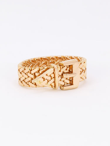 Bague 51 Bague vintage ceinture or jaune 58 Facettes 1034.7