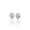 Boucles d'oreilles Boucles d'oreilles vintage en topaze, diamant et or blanc 58 Facettes