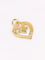 Pendentif Pendentif coeur OJ Perrin or jaune diamants 58 Facettes J614