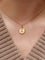 Pendentif AUGIS - Médaille amour ronde or jaune diamant rubis 58 Facettes J505