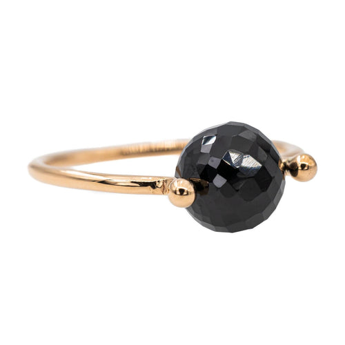 Bague 54 Bague Or rose Onyx 58 Facettes 2883065CN