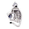 Broche Broche Cartier "Nefertari Panthère" platine, diamants, pierres de couleur, émail. 58 Facettes 33672