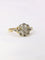 Bague 54 Bague or jaune marguerite diamants 58 Facettes J395