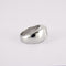 Bague CHEVALIERE FORME CARREE PAVAGE DIAMANTS OR GRIS 18K 58 Facettes