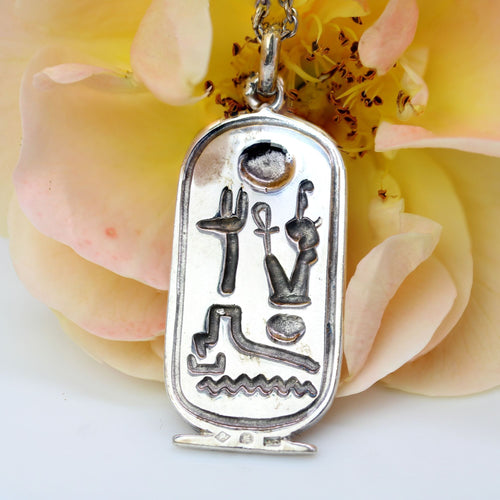 Pendentif Pendentif argent cartouche égyptien 58 Facettes 20-309B