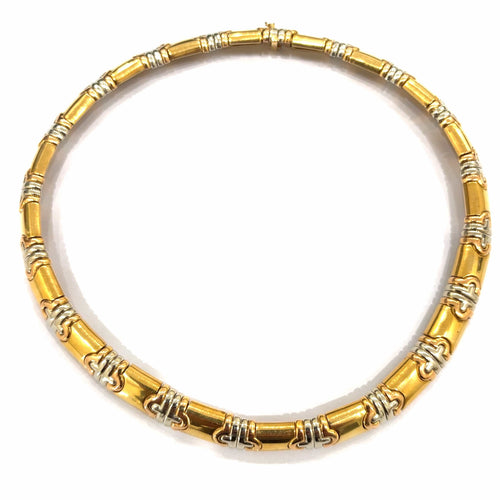 Bracelet Bracelet manchette Bulgari Parentesi en or et acier 58 Facettes
