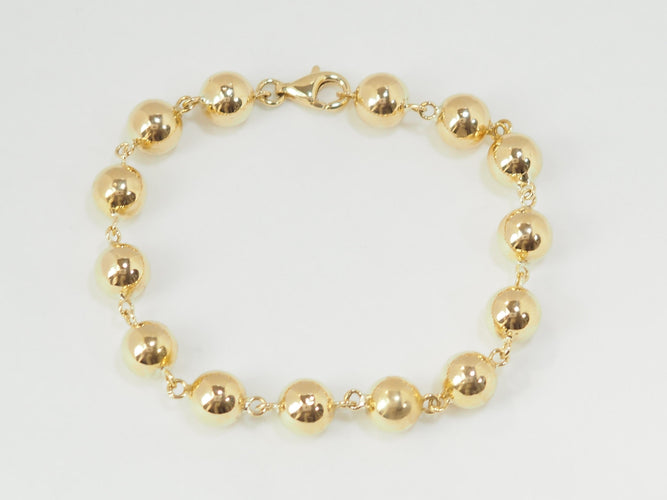 Bracelet Bracelet Marseillais Boules en or jaune 58 Facettes 33312