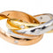 Bague 49 Cartier Bague Alliance Trinity Star Or rose Diamant 58 Facettes 3377194CN