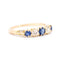 Bague 54 Bague Jarretière Belle Époque, Or jaune, Saphirs et Diamants Naturels 58 Facettes 378